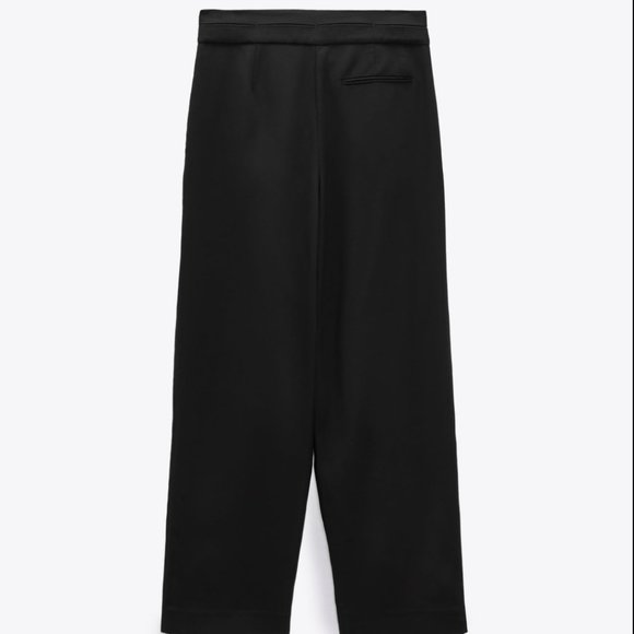 ZARA STUDIO Black Pleated High Waist Pant Trousers $179 - Picture 3 of 4